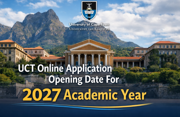 UCT Online Application Opening Date For 2027 Academic Year