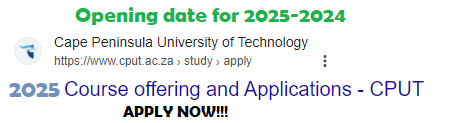 CPUT Online Application 2025-2026 Opening Date - Apply Online Admission ...