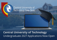 Central University of Technology Undergraduate 2027 Applications Now Open