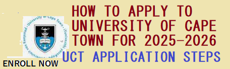 How to Apply Online at UCT 2025-2026 - Apply Online Admission 2025