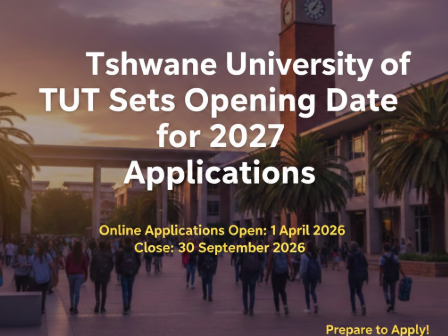 TUT Sets Opening Date for 2027 Applications