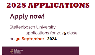 Stellenbosch University Opening Date for 2025 Applications - Apply Online Admission 2025